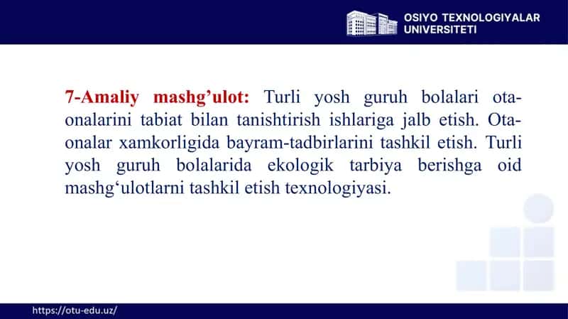 Turliyosh guruh bolalari otа-onalarni tabiat bilan tanishtirish 1