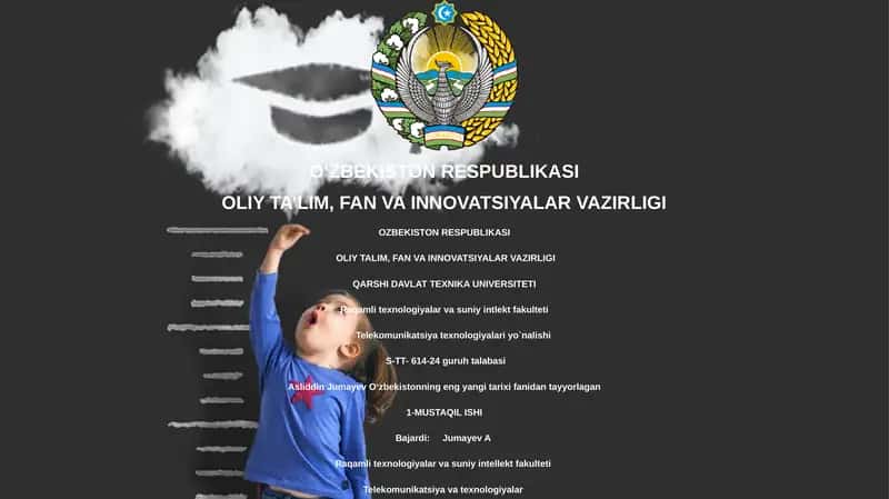 Oʻzbekistonning eng yangi tarixi 1