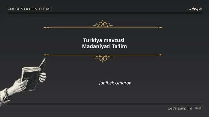 Turkiya mavzusi 1