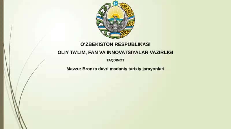 Bronza davri tarixi 1