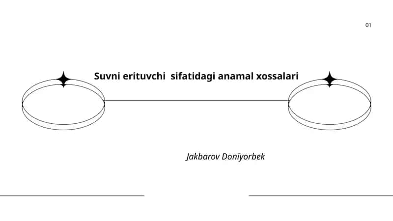 Suvni erituvchi sifatidagi anamal xossalari 1