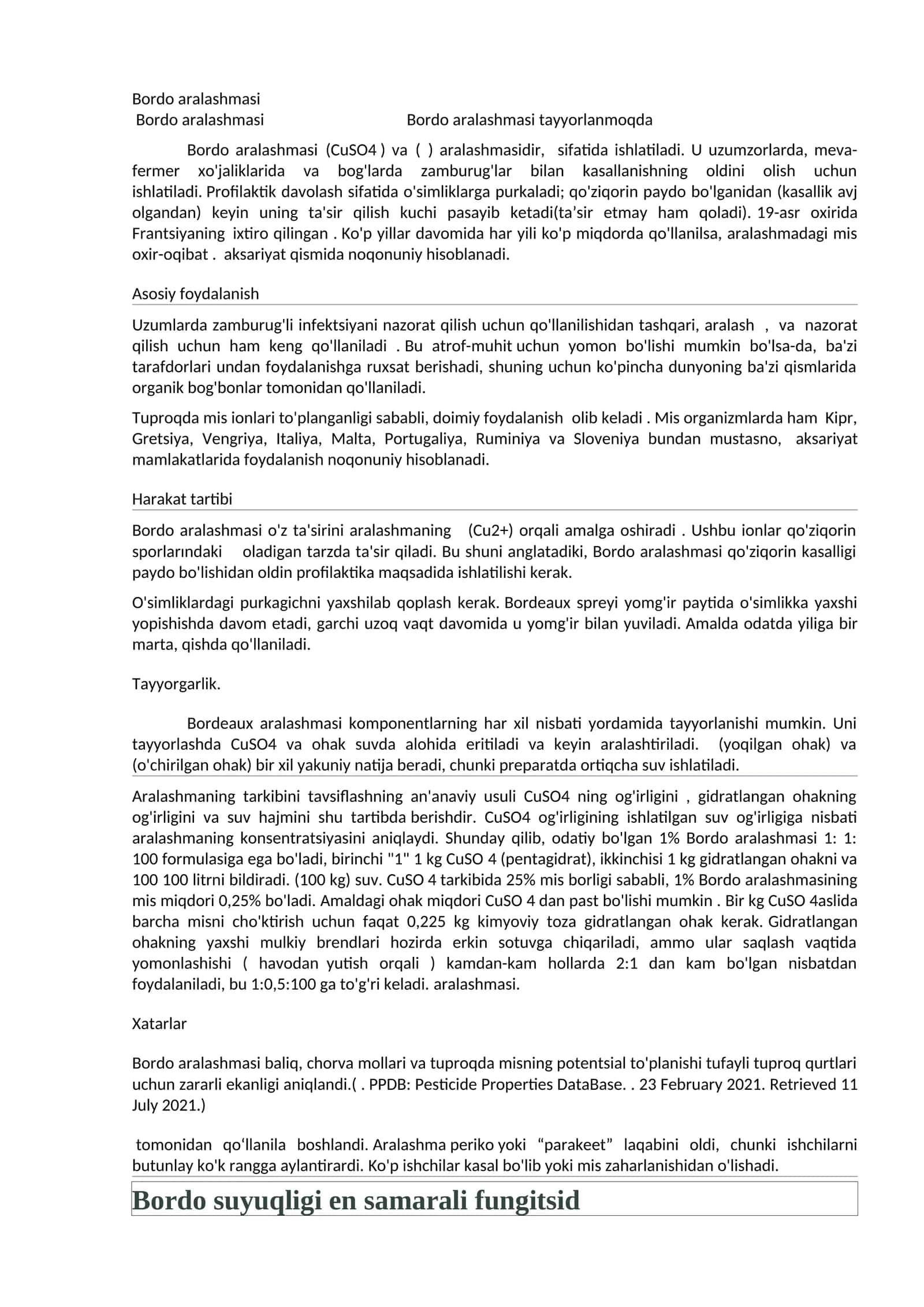 Bordo aralashmasi 1
