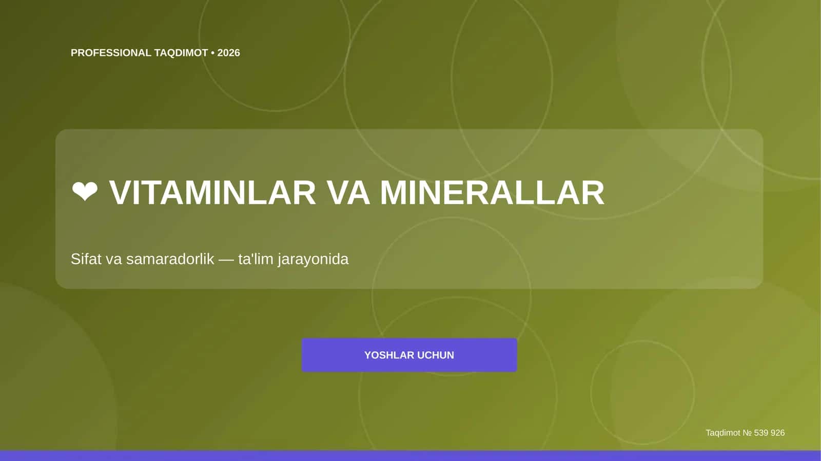 VITAMINLAR VA MINERALLAR 1