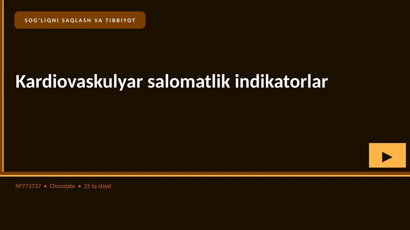 Kardiovaskulyar salomatlik indikatorlar 1