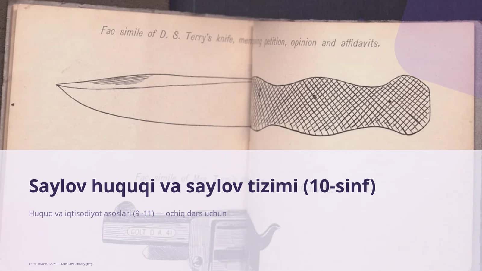 Saylov huquqi va saylov tizimi (10-sinf) 1