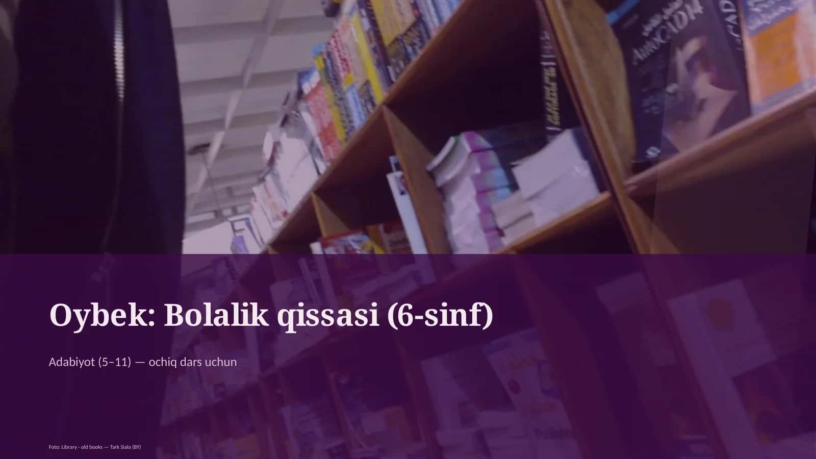 Oybek: Bolalik qissasi (6-sinf) 1