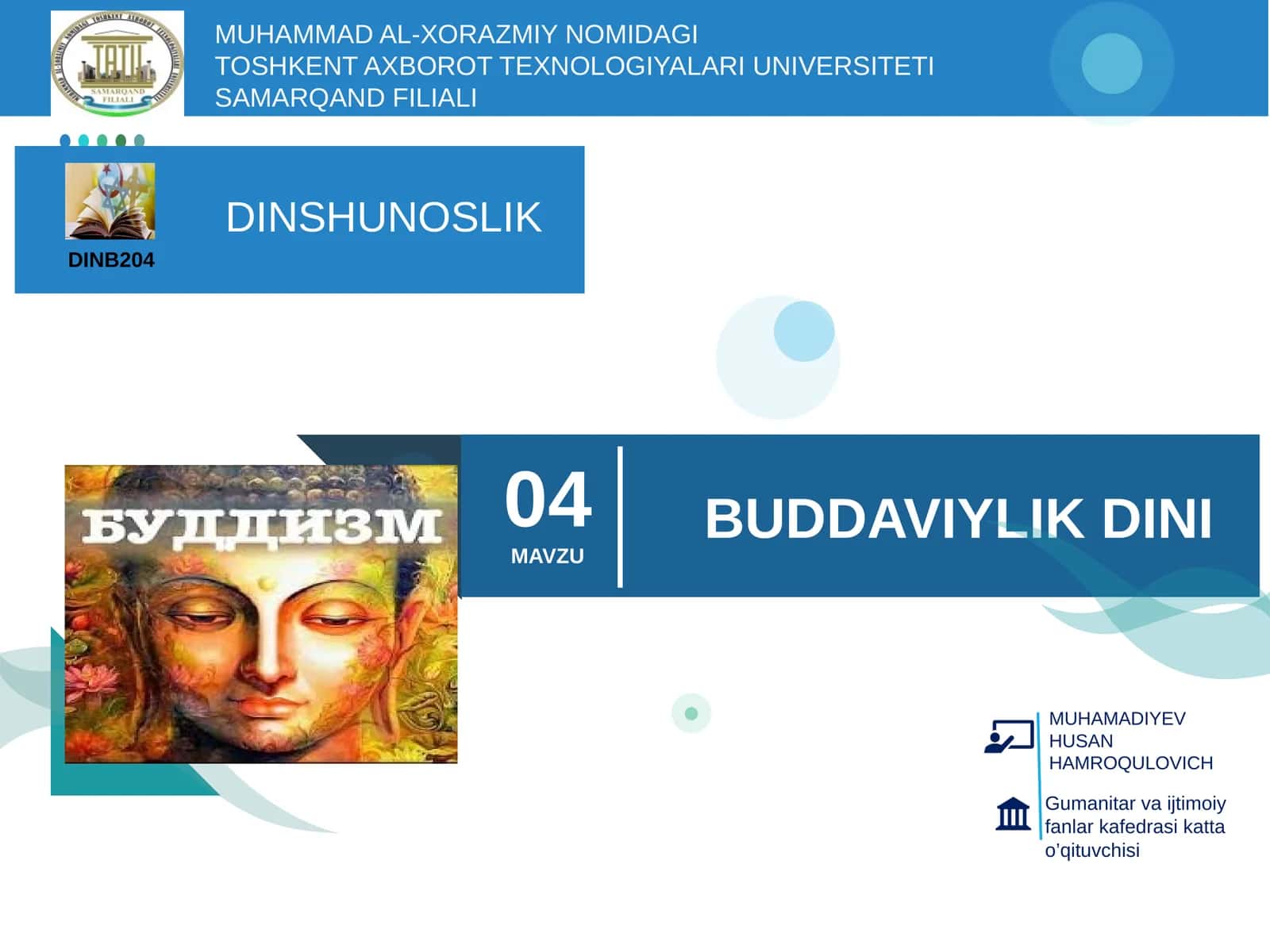 Buddaviylik Dini Rejasi 1