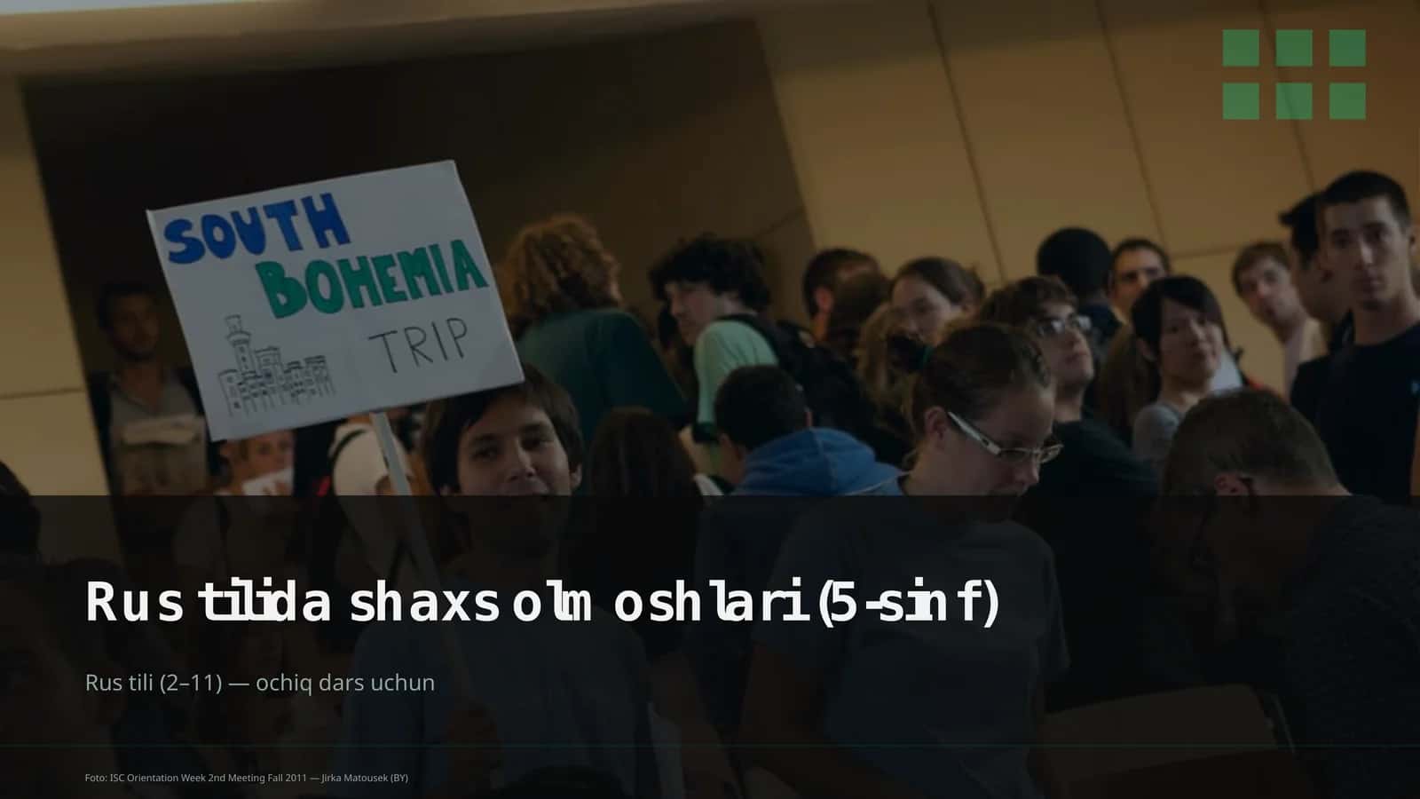 Rus tilida shaxs olmoshlari (5-sinf) 1