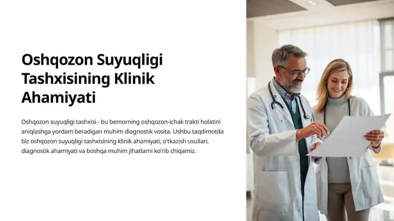 Oshqozon Suyuqligi Tashxisining Klinik Ahamiyati 1