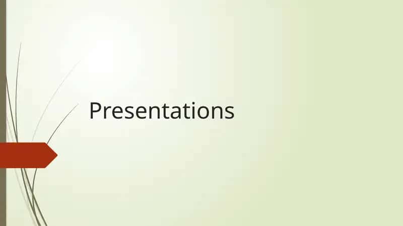 Presentations 1