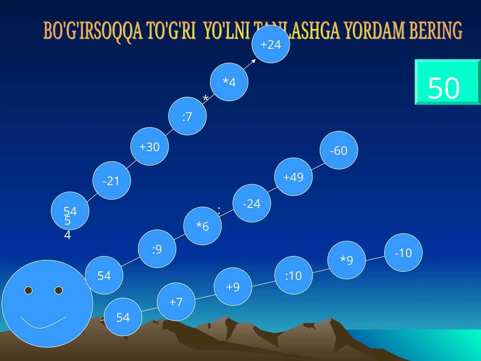 Jadvalni To'ldiring 1
