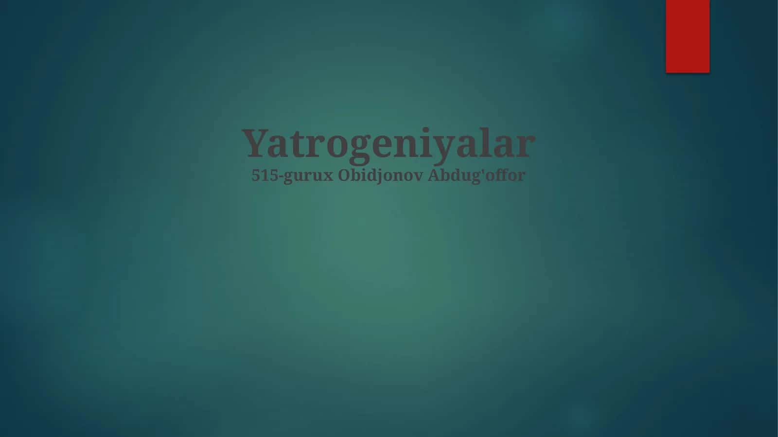 Yatrogeniyalar 1