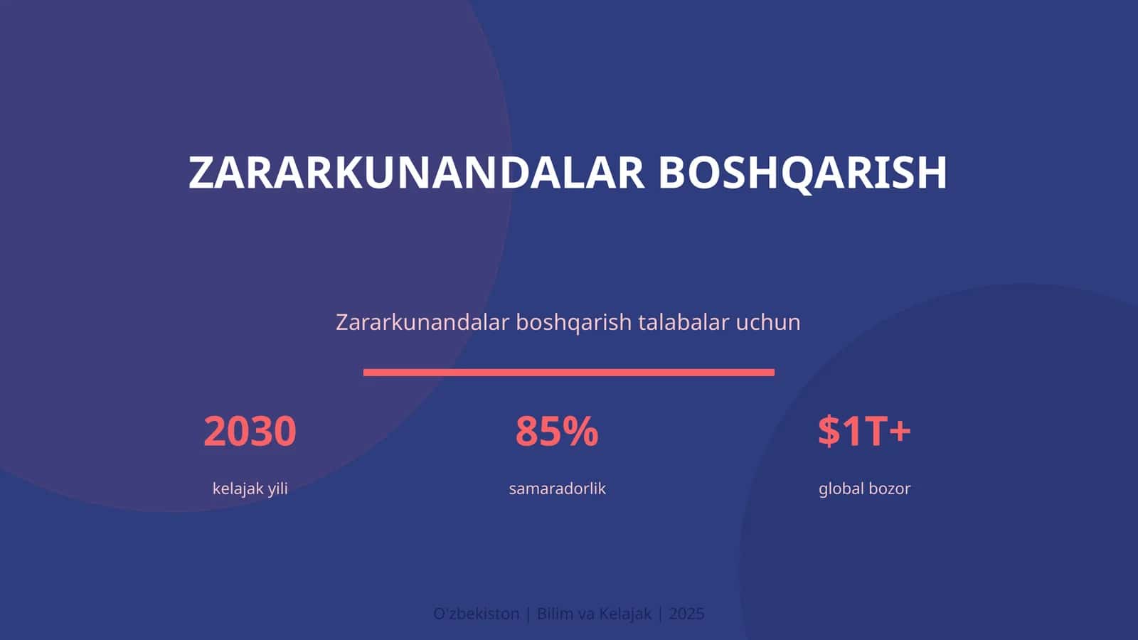 Zararkunandalar boshqarish 1