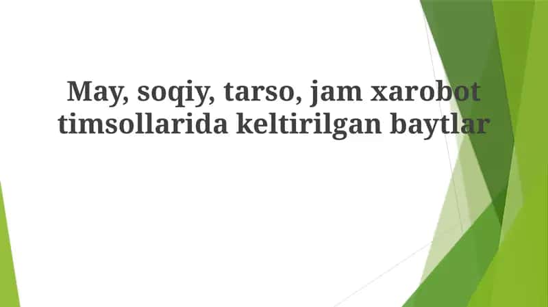 Tarso & Jam Robot She'rlari 1