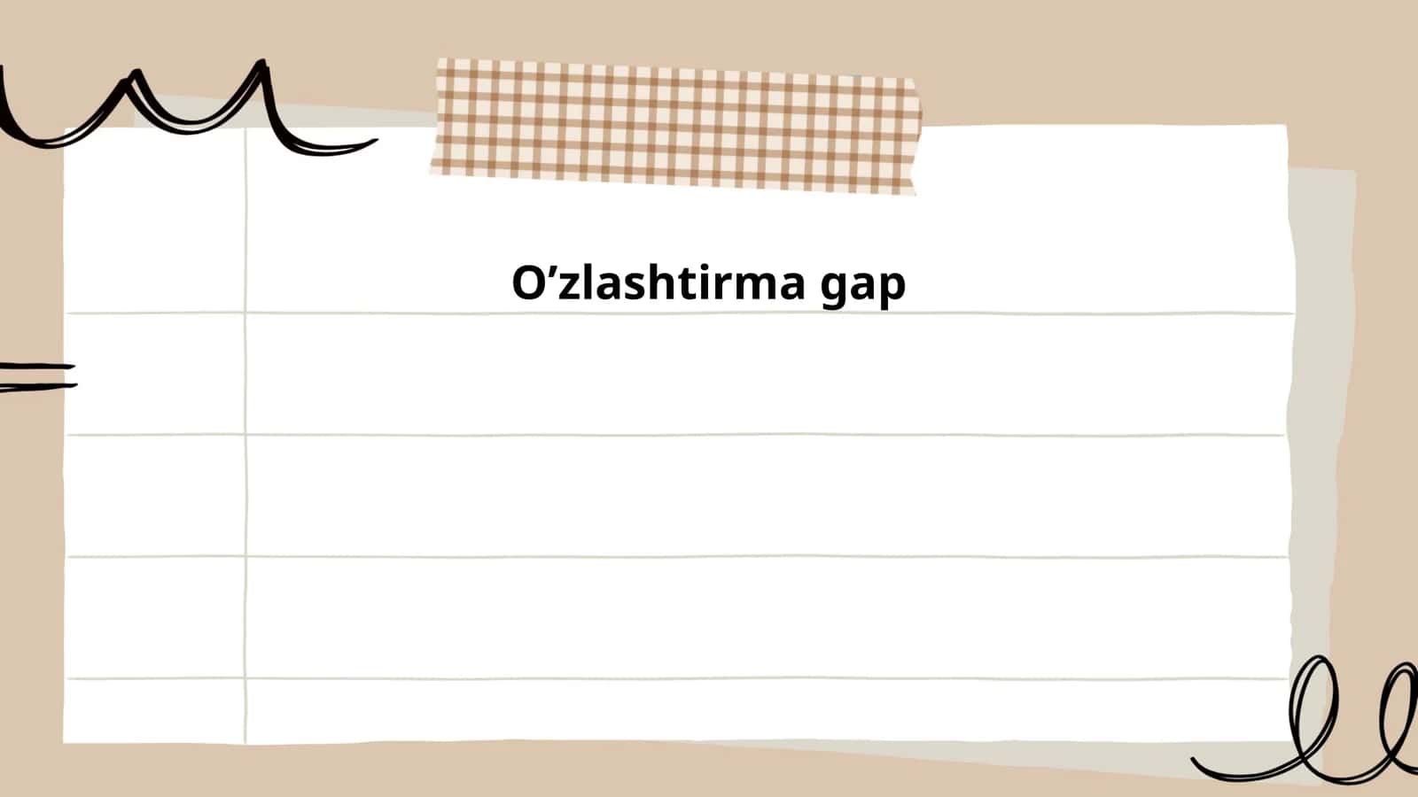 Oʻzlashtirma gap 1