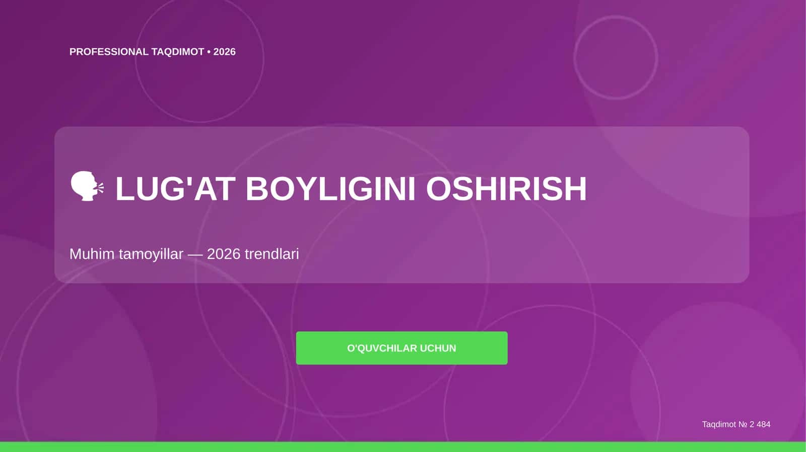 Lug'at Boyligini Oshirish: 2026 Trendlari 1