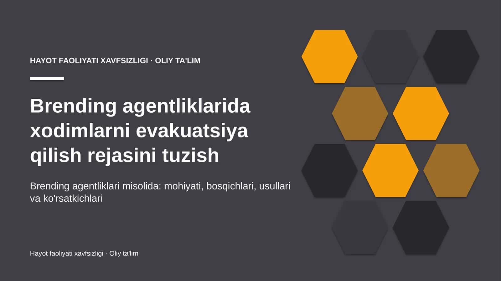 Brending agentliklarida xodimlarni evakuatsiya qilish rejasini tuzish 1