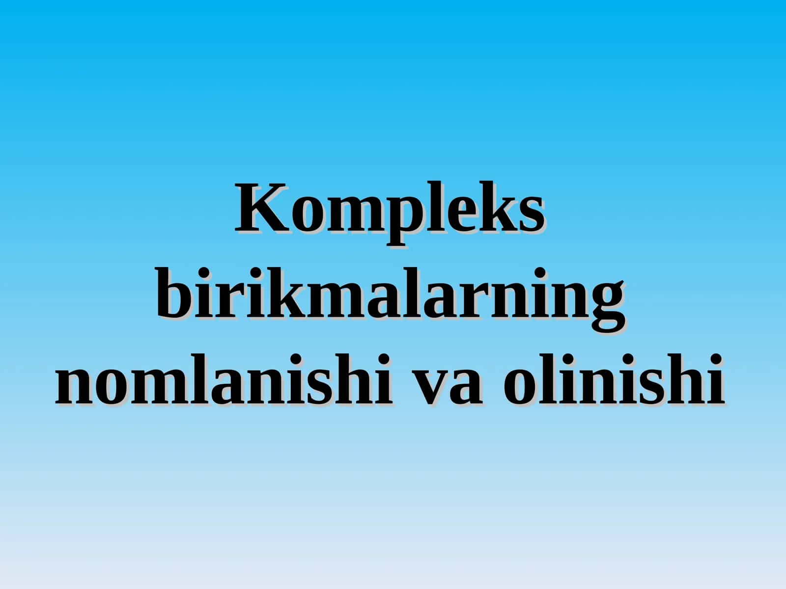 Kоmplеksbirikmalаrning nоmlаnishiva olinishi 1