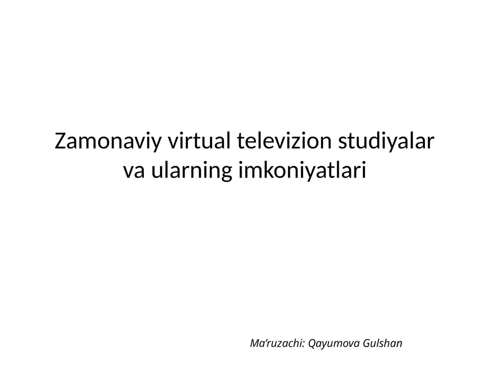 Virtual studiyalar va ularning imkoniyatlari 1