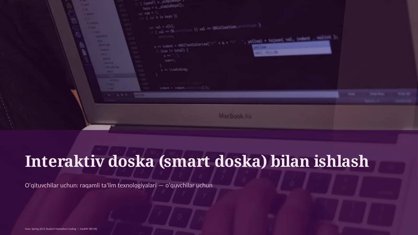Interaktiv doska (smart doska) bilan ishlash 1
