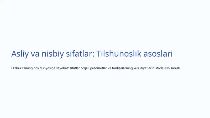 Tilshunoslik asoslari 1
