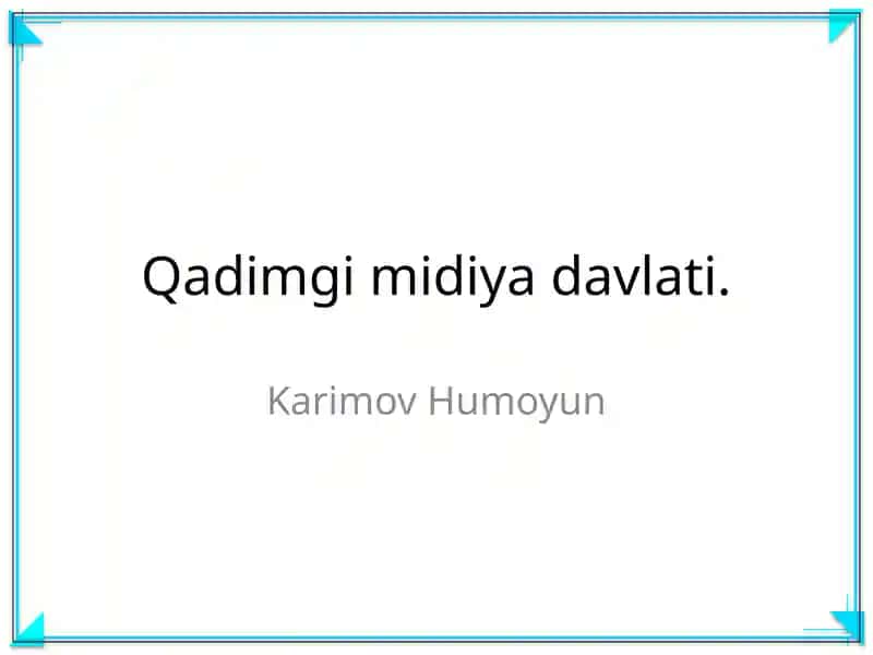 Qadimgi midiya davlati