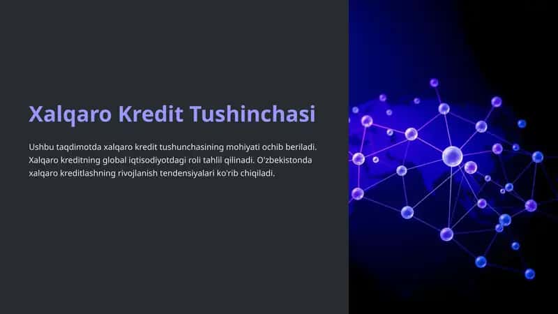 Xalqaro Kredit Tushunchasi 1