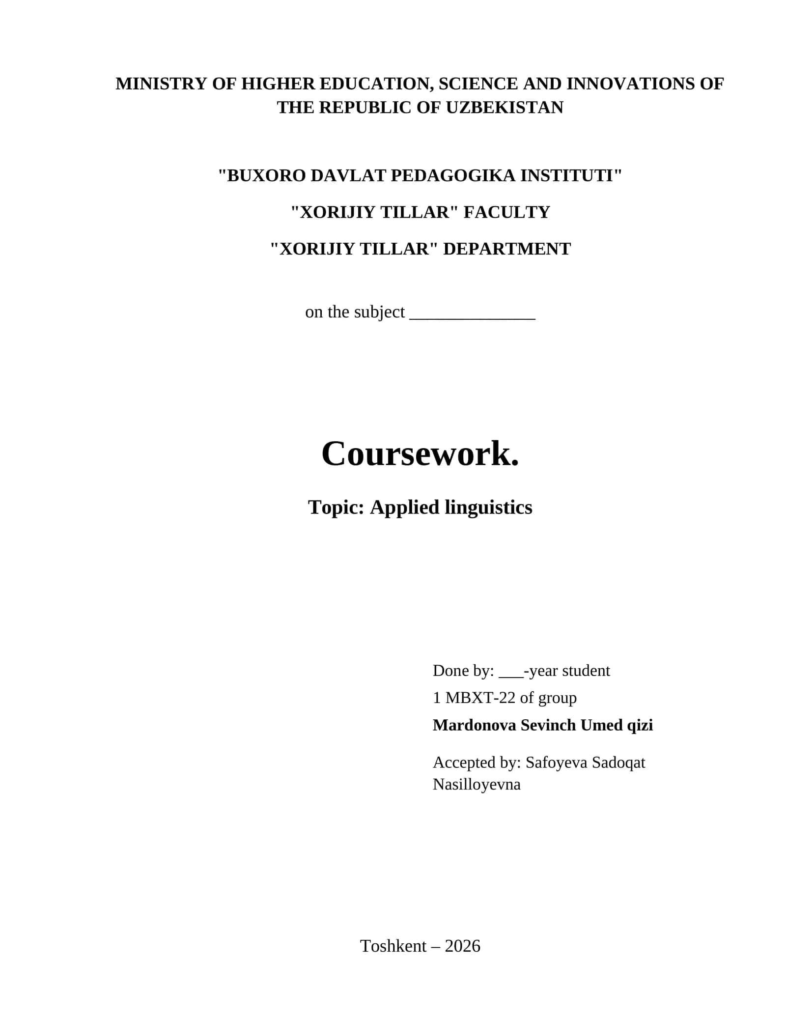 Applied linguistics 1