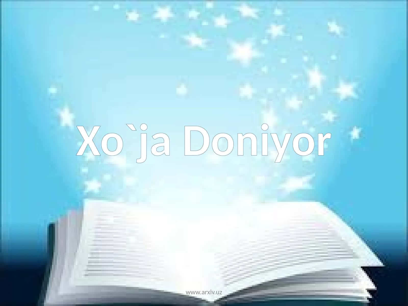 Xo`ja Doniyor 1