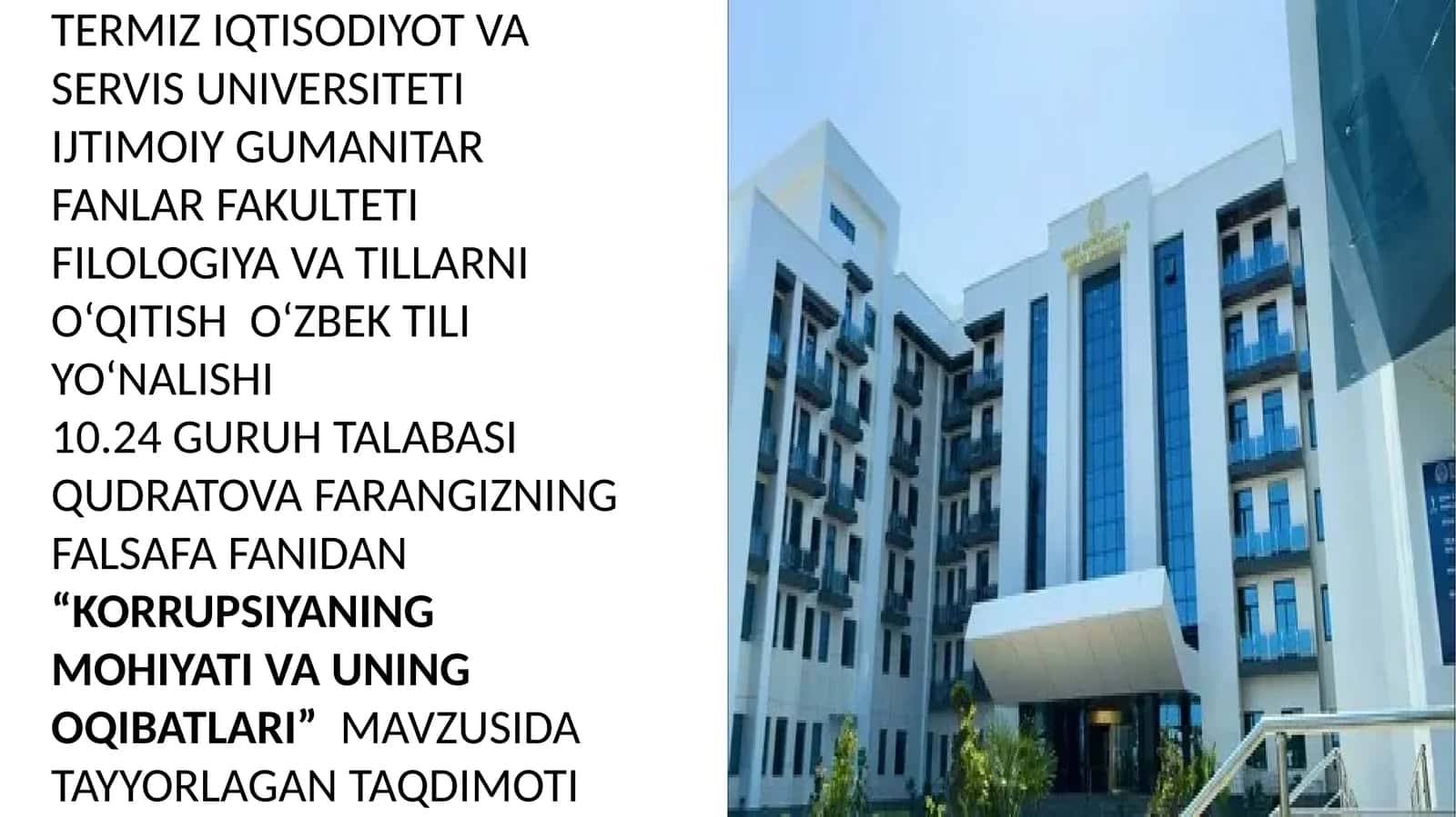 Korrupsiyaning Mohiyati va Oqibatlari 1