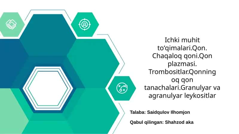 Ichki muhit toʻqimalari 1