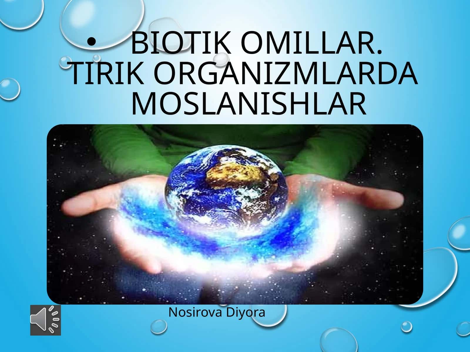 BIOTIK omillar.TIRIK ORGANIZMLARDA MOSLANISHLAR 1