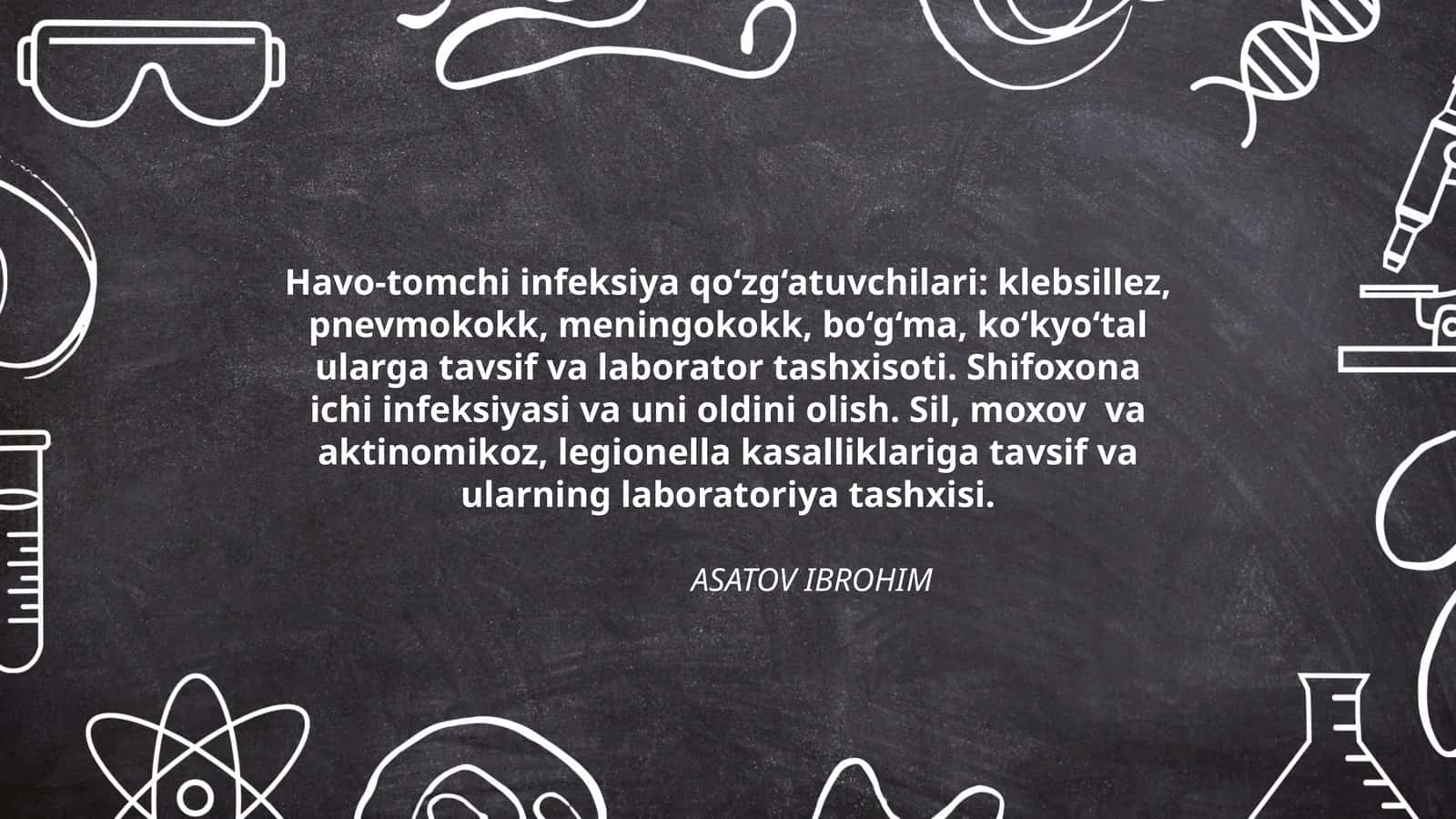 Havo-tomchi infeksiya qo‘zg‘atuvchilari 1