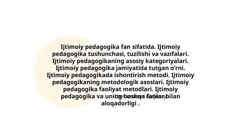 Ijtimoiy Pedagogika Fan Sifatida 1