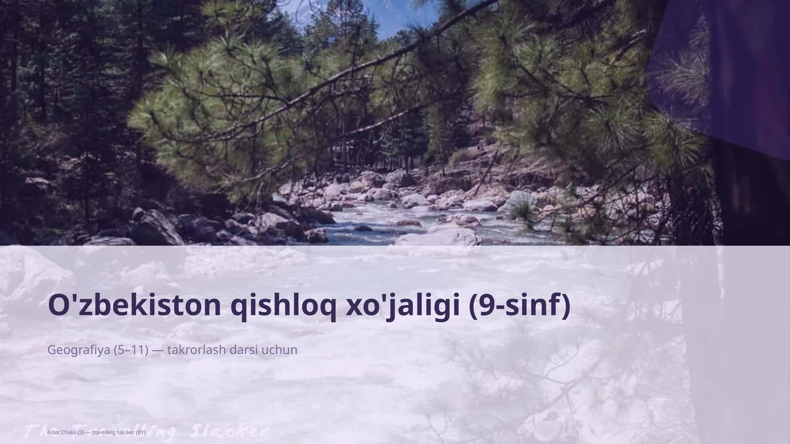 O'zbekiston qishloq xo'jaligi (9-sinf) 1