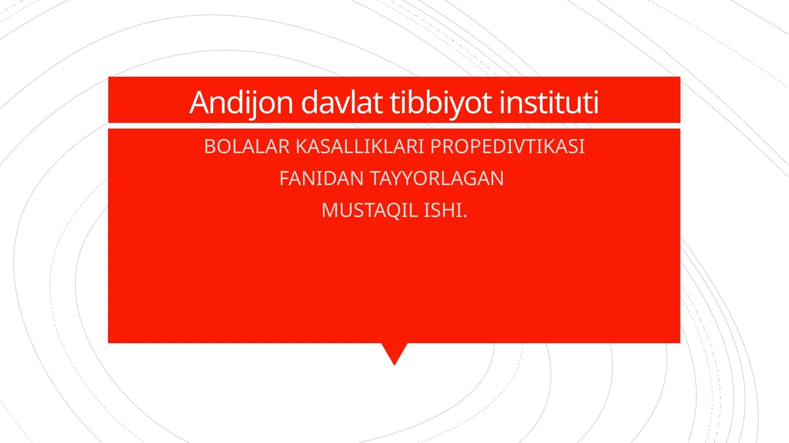 BOLALAR KASALLIKLARI PROPEDIVTIKASI 1