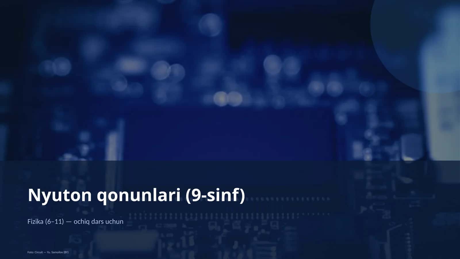 Nyuton qonunlari (9-sinf) 1
