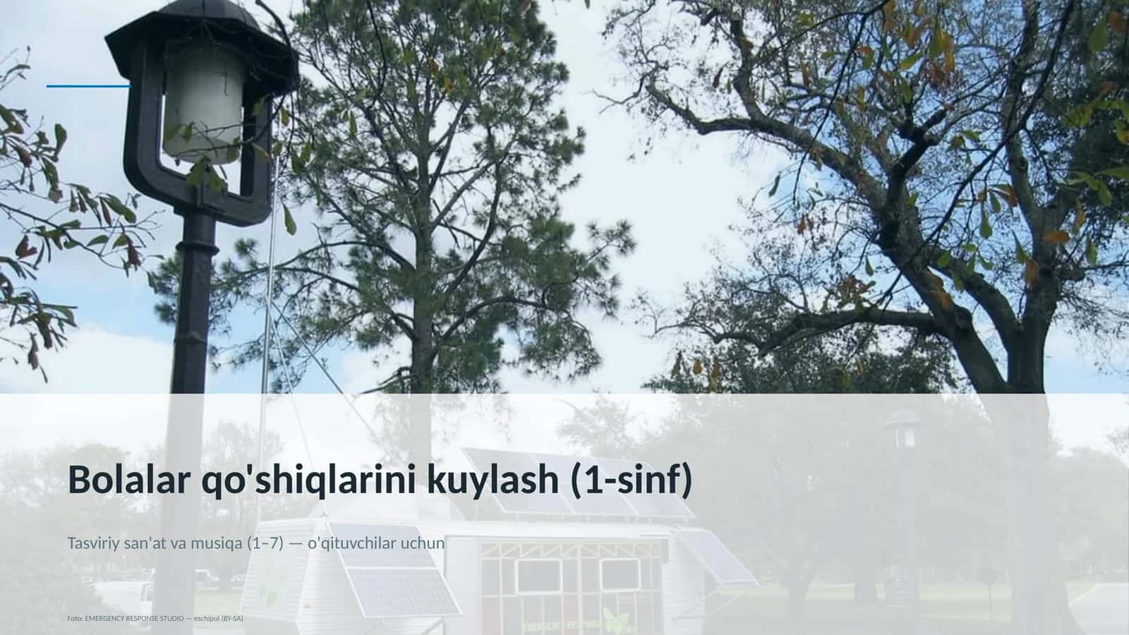Bolalar qo'shiqlarini kuylash (1-sinf) 1