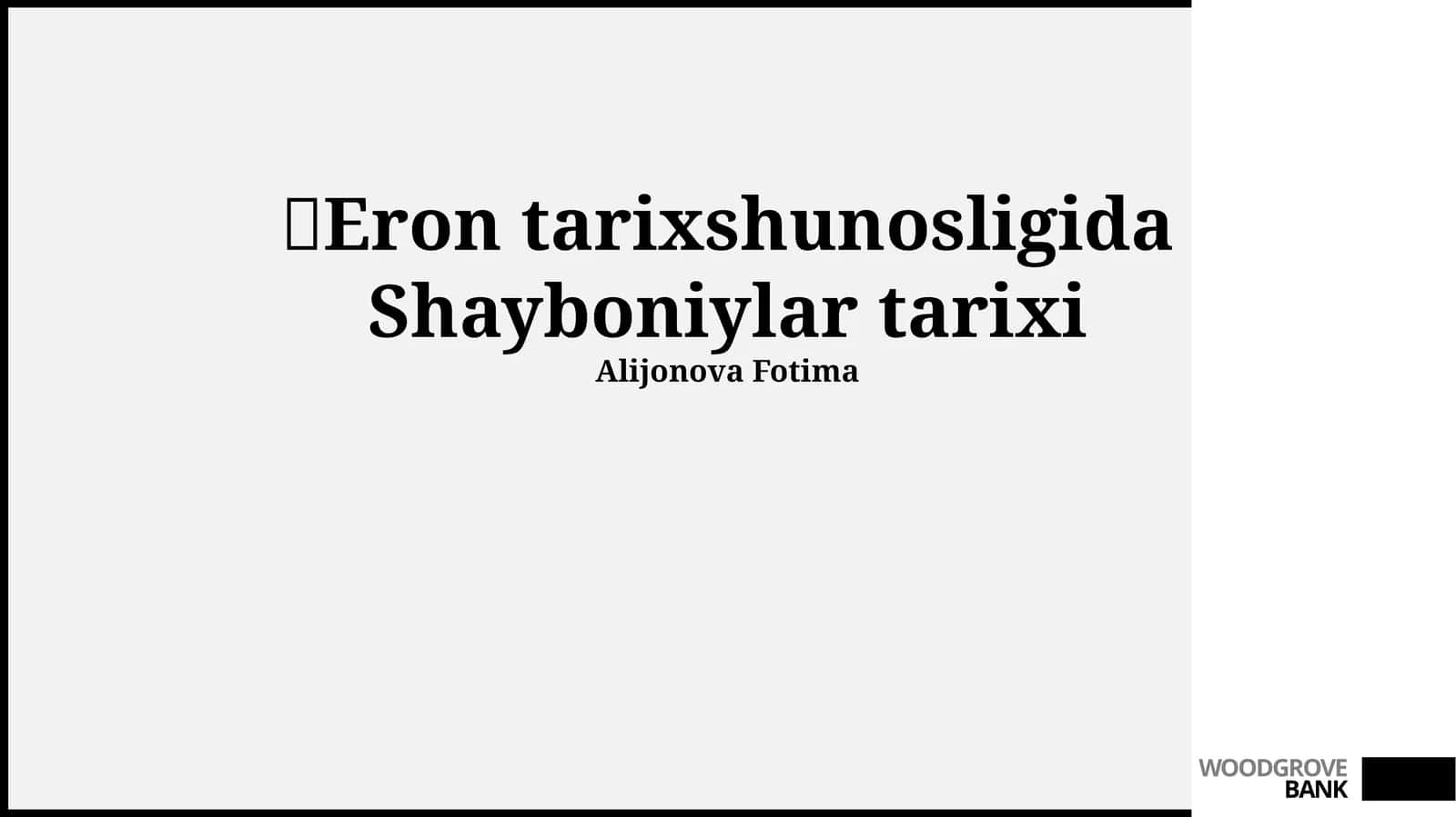 Shayboniylar davlatining harbiy tizimi 1
