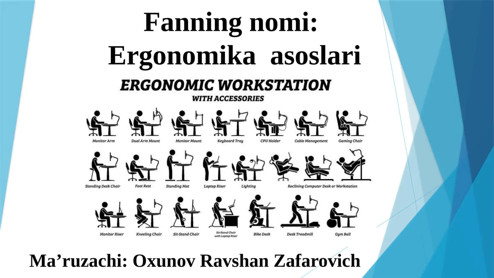 Ergonomika asoslari 1