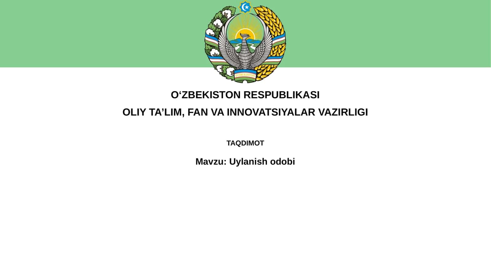 Uylanishodobi 1