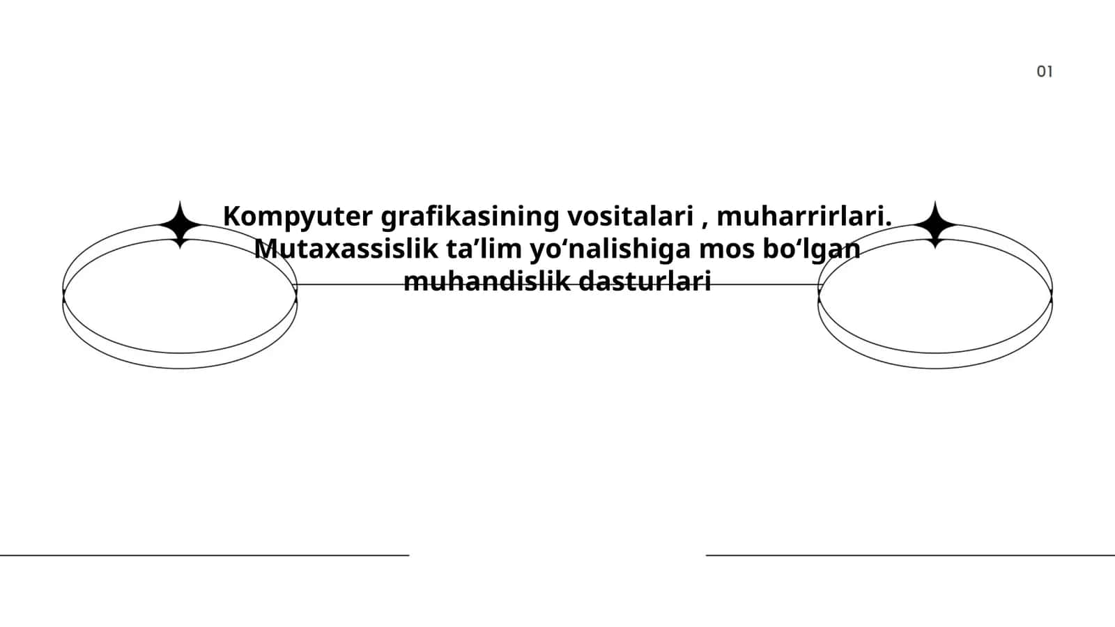 Kompyuter grafikasining vositalari, muharrirlari. Mutaxassislik taʼlim yoʻnalishiga mos boʻlgan muhandislik dasturlari 1
