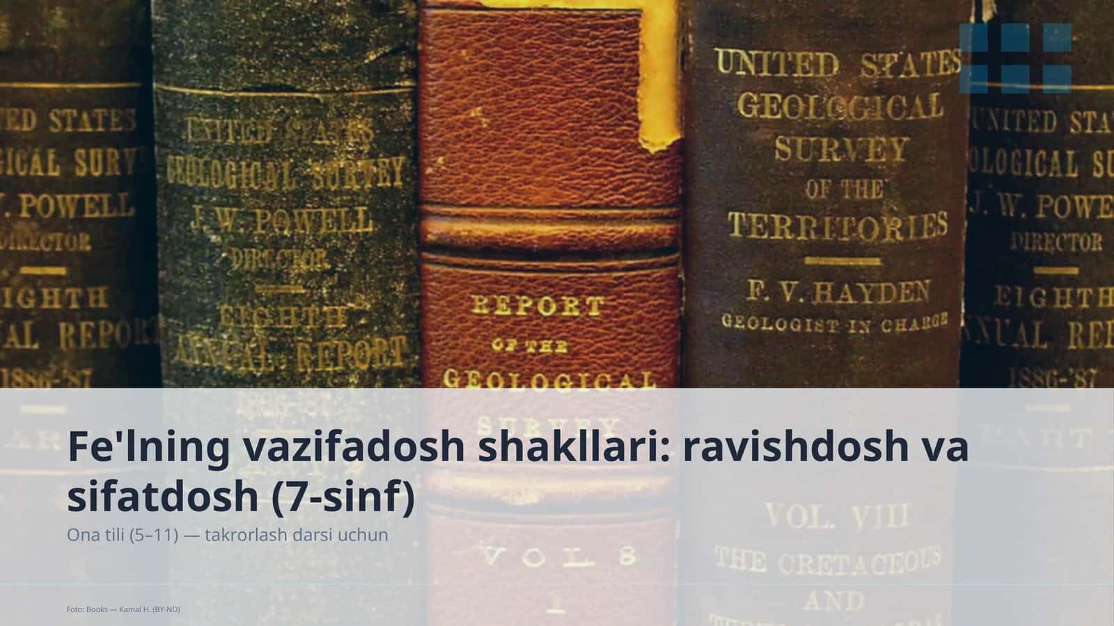 Fe'lning vazifadosh shakllari: ravishdosh va sifatdosh (7-sinf) 1