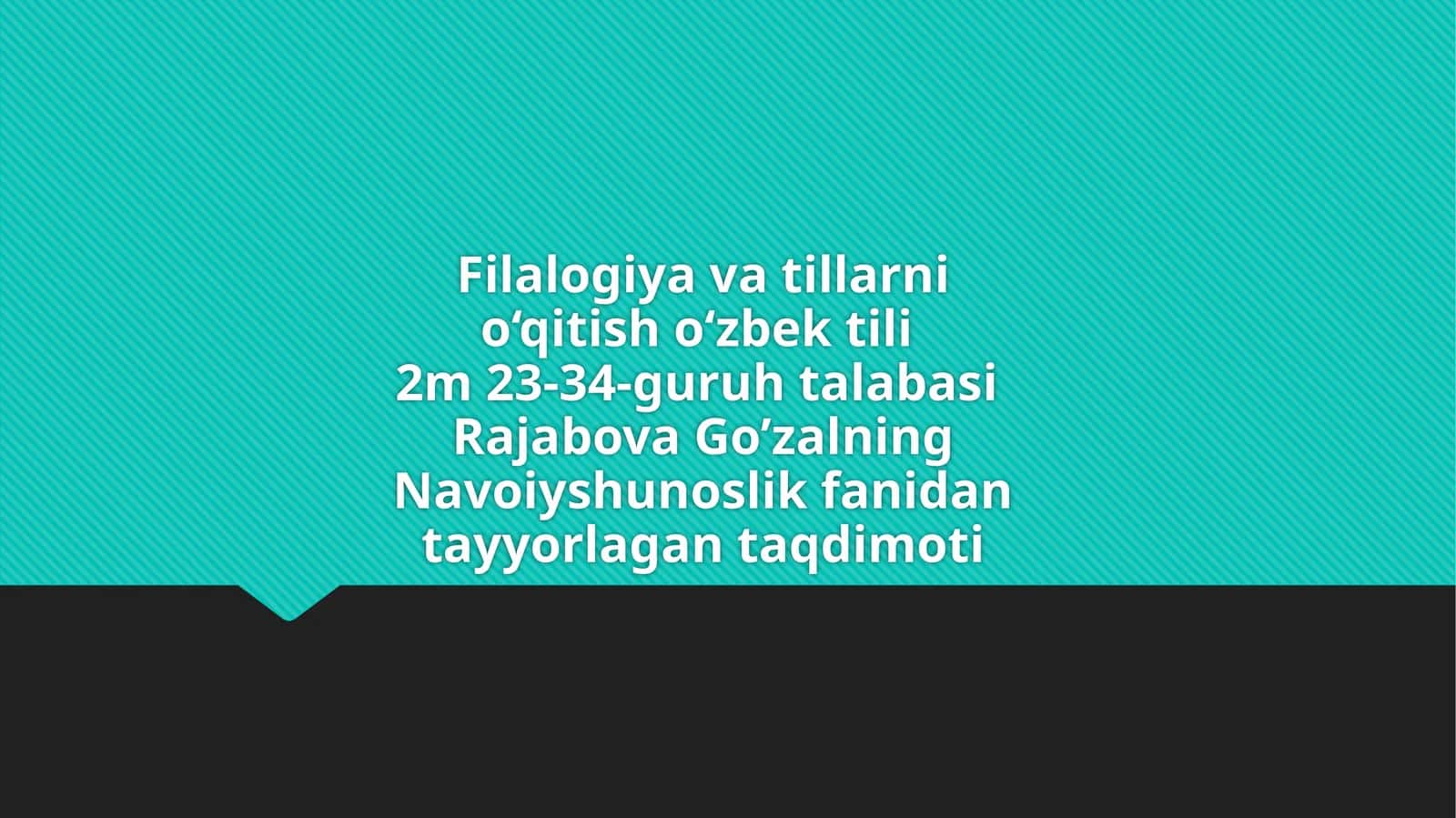 ALISHER NAVOIYNING "VAQFIYA" ASARI 1