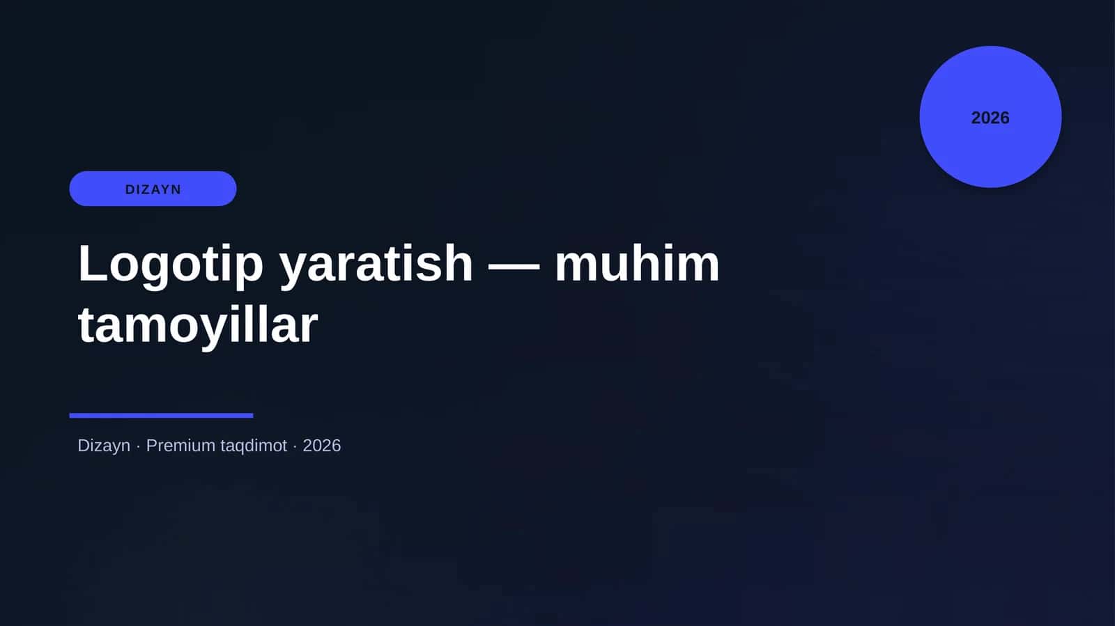 Logotip yaratish — muhim tamoyillar 1