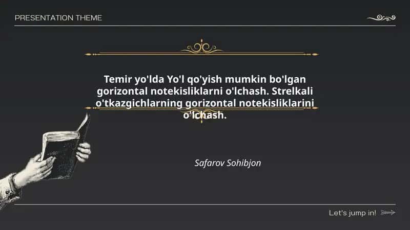 Gorizontal notekisliklar va strelkali o'tkazgichlar 1