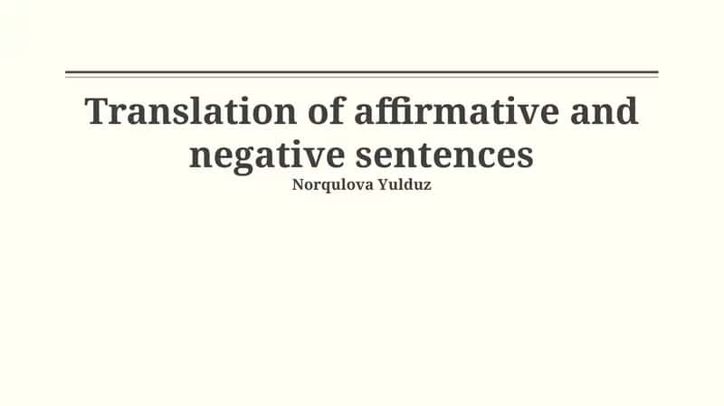 Case Studies in Translation 1