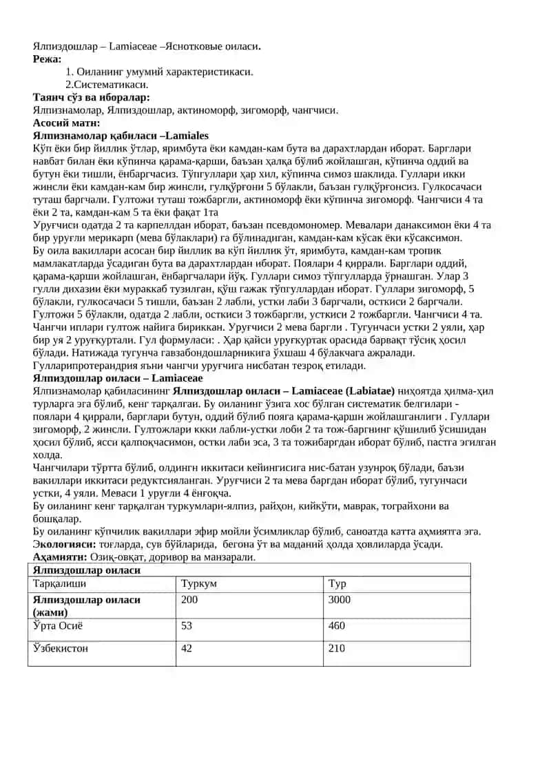 Ялпиздошлар