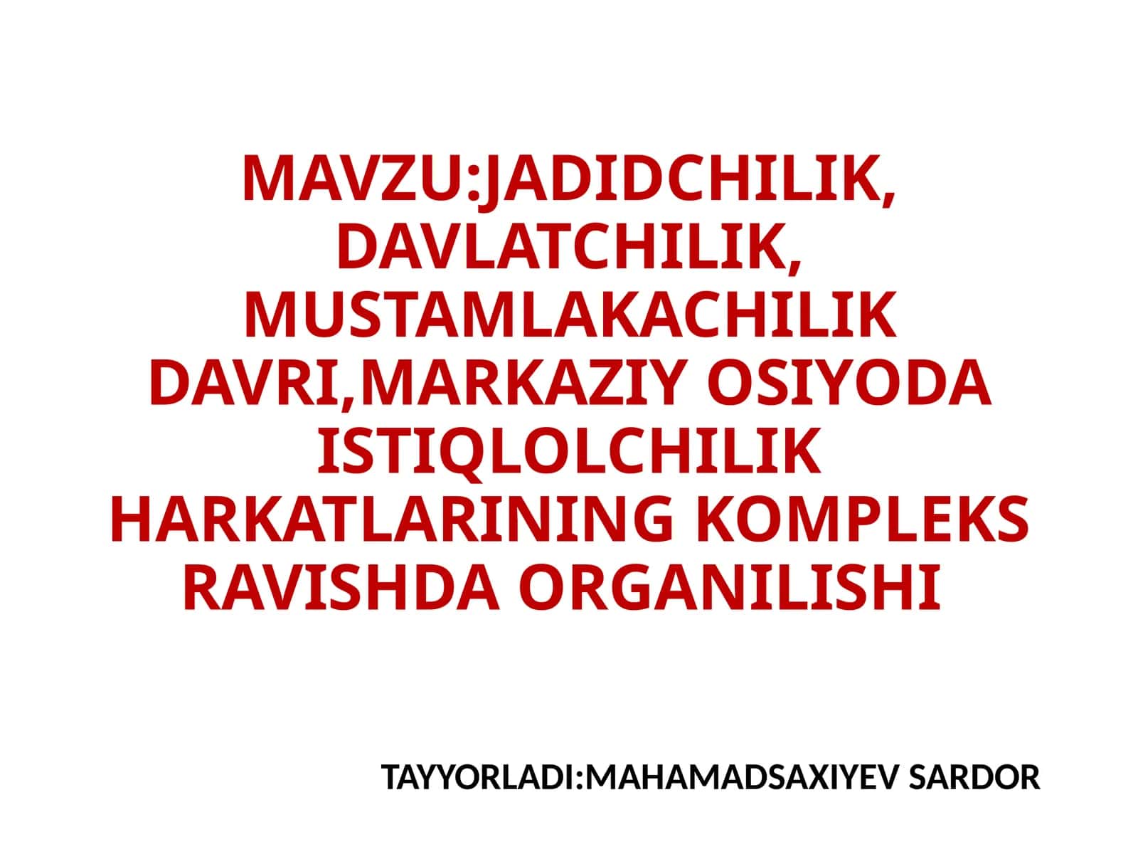 MUSTAMLAKACHILIKDAVRI 1