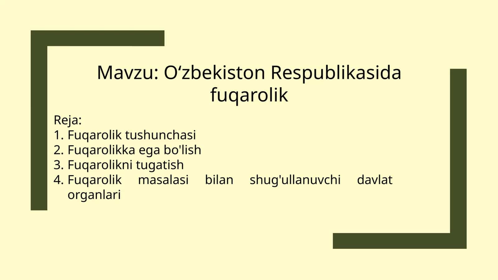 Fuqarolikning Oʻzbekistonda maʼnosi va ahamiyati 1